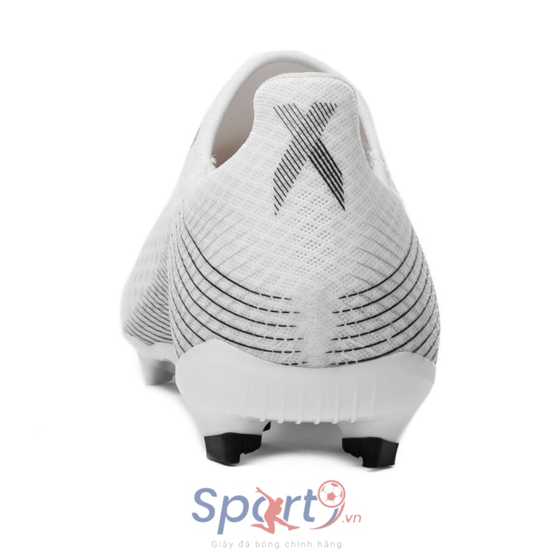 adidas X Ghosted .3 Laceless FG/AG Inflight - Footwear White/Core Black/Silver Metallic